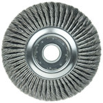 imagen de Weiler 94000 Wheel Brush - 12 in Dia - Knotted - Standard Twist Steel Bristle