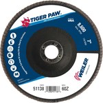 imagen de Weiler Tiger Paw Type 27 Flap Disc 51138 - Zirconium - 7 in - 60 - Medium