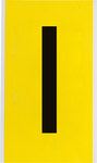 imagen de Brady 3470-I Etiqueta en forma de letra - I - Negro sobre amarillo - 5 pulg. x 9 pulg. - B-498