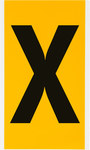 imagen de Brady 1570-X Etiqueta en forma de letra - X - Negro sobre amarillo - 5 pulg. x 9 pulg. - B-946