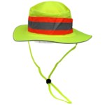 imagen de Global Glove GLO-HS2 Amarillo neón de alta visibilidad Sombrero de guardabosques - GLO-H2