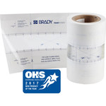 imagen de Brady PaintStripe Blanco Plantilla de marcado de piso - 2 pulg. Anchura x 100 pies Longitud - Un solo lado Adhesiva - 58319