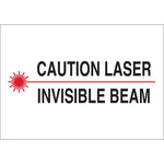 imagen de Brady B-401 Poliestireno Rectángulo Cartel/Etiqueta de peligro de láser Blanco - 14 pulg. Ancho x 10 pulg. Altura - 25275