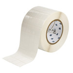 imagen de Brady THT-95-498-5 Rollo de etiquetas troqueladas para impresoras - 0.8 pulg. x 1.437 pulg. - Vinilo - Blanco - B-498