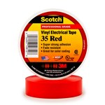 imagen de 3M Scotch 35 Red PVC Insulating Tape - 3/4 in x 66 ft - 0.75 in Wide - 7 mil Thick - 10810