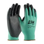 imagen de PIP G-Tek GP 33-825 Black/Green XL Nylon Work Gloves - EN 388 1 Cut Resistance - Urethane Palm & Fingers Coating - 9.6 in Length - 33-825/XL