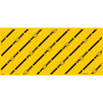imagen de Brady Spill Magnet Negro sobre amarillo Cubierta de drenaje - Ancho 24 pulgada x 48 pulgadas - 754473-94690