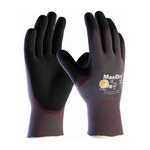 imagen de PIP MaxiDry 56-424 Black/Purple 2XL Lycra/Nylon Work Gloves - EN 388 1 Cut Resistance - Nitrile Palm & Fingers Coating - 9.8 in Length - 56-424/XXL