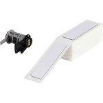 imagen de Brady M6-174-593 Etiquetas para impresora con panel en relieve - 1 pulg. x 4 pulg. - Poliéster - Blanco - B-593