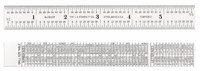 imagen de Starrett Acero templado para muelles Regla de acero - longitud de 6 pulg. - ancho de 3/4 pulg. - espesor de 3/64 pulg. - C623R-6