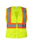 imagen de Global Glove FrogWear GLO-W0037 Chaleco de alta visibilidad GLO-W0037-M - tamaño Mediano - Poliéster - Amarillo/verde reflectante - ANSI clase 2 - glo-w0037 md