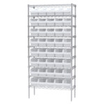 imagen de Akro-mils Shelfmax Sistema de estantería fijo AWS143630090 - Acero - 9 estantes - 40 gavetas - AWS143630090 WHITE
