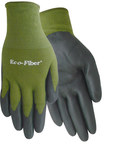 imagen de Red Steer Eco-Fiber 1153 Black/Green Small Bamboo Work Gloves - Nitrile Palm Only Coating - Smooth Finish - 1153-S
