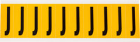 imagen de Brady 1534-J Etiqueta en forma de letra - J - Negro sobre amarillo - 7/8 pulg. x 2 1/4 pulg. - B-946