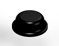 imagen de 3M Bumpon SJ5076 Black Bumper/Spacer Pad - Cylindrical Shaped Bumper - 0.315 in Width - 0.11 in Height - 84197
