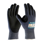 imagen de PIP ATG MaxiCut Ultra DT 44-3445 Black/Blue Large Cut-Resistant Glove - ANSI A3 Cut Resistance - Nitrile Foam Palm & Fingers Coating - 23.5 cm Length - 44-3445/L