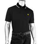 imagen de PIP Uniform Technology BP801SC-BK-XS Camisa Polo ESD - Extrapequeño - Negro - 45899