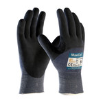 imagen de PIP ATG MaxiCut Ultra 44-3755 Blue Large Yarn Cut-Resistant Gloves - Reinforced Thumb - ANSI A3 Cut Resistance - Nitrile Palm & Fingers & Knuckles Coating - 44-3755/L