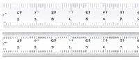 imagen de Starrett Acero templado para muelles Regla de acero - longitud de 48 pulg. - ancho de 1-1/4 in - espesor de 3/64 pulg. - C604R-48