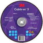imagen de 3M Cubitron 3 Cut and Grind Wheel 88993 - Type 27 (Depressed Center) - 9 in - Precision Shaped Ceramic Aluminum Oxide - 36+