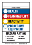 imagen de Brady B-302 Poliéster Rectángulo Guía de identificación de materiales peligrosos (HMIG) Blanco - 7 pulg. Ancho x 10 pulg. Altura - Laminado - 60051