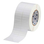 imagen de Brady THT-147-422-10 Rollo de etiquetas troqueladas para impresoras - 1.5 pulg. x 3/8 pulg. - Poliéster - Blanco - B-422
