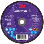 imagen de 3M Cubitron 3 Cut and Grind Wheel 90012 - Type 27 (Depressed Center) - 4 in - Precision Shaped Ceramic Aluminum Oxide - 36+