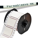 imagen de Brady Permasleeve B33D-2000-2-7642 Die-Cut Printer Sleeve - 2 in x 2 in - Polyolefin - White - B-7642 - 96756