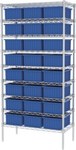 imagen de Akro-mils Akro-Grid Sistema de estantería fijo AWS183633166 - Acero - 9 estantes - 24 gavetas - AWS183633166 BLUE