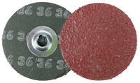 imagen de Weiler Tiger Aluminum Óxido de aluminio Disco de desbaste - Muy áspero grado - Accesorio Tipo S - 3 pulg. ancho x 3 pulg. longitud - Diámetro 3 pulg.3 pulg. - Estilo: centro de metal - 59874