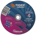 imagen de Weiler Tiger Cut-Off Wheel 58348 - Type 1 (Straight) - 4 in - Ceramic - 36 - T