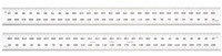 imagen de Starrett Acero templado para muelles Regla de acero - longitud de 300mm - ancho de 25.4mm - espesor de 1.2mm - C635-300 W/SLC