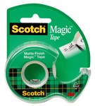 imagen de 3M Scotch 122 Magic Transparente Cinta de oficina - 3/4 pulg. Anchura x 650 pulg. Longitud - Un solo lado Adhesiva - 01113