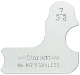 imagen de Starrett Acero Medidor de radio - 167-7/32