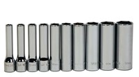 imagen de Williams JHWWSMD10HRC 6 Puntos Juego de llaves de vaso profundas - accionamiento 1/4 pulg. - Longitud profunda - 90825