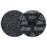 imagen de 3M Scotch-Brite TS Disco de acondicionamiento de superficies de cambio rápido 67204 - 4 pulg. - Cerámica con forma precisa - 80+ - Extragrueso