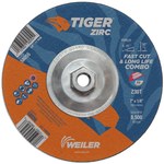 imagen de Weiler Tiger Zirc 2.0 Disco de corte y esmerilado 58055 - 7 pulg. - Zirconio - 30 - T