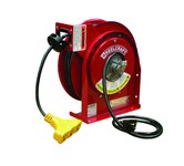 imagen de Reelcraft Industries L Series Cord Reel - 50 ft Cable Included - Spring Drive - 13 Amps - 125V - Triple Tap Outlet - 16 AWG - L 4050 163 9