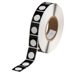 imagen de Brady THTEP167U-593-.5BK Rollo de etiquetas troqueladas para impresoras - 1.2 pulg. x 1 1/2 pulg. - Poliéster - Negro - B-593