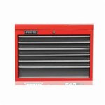 imagen de Proto 27 pulg. Pecho superior - 6 Cajones - Rojo/gris de seguridad - J542719-6SG
