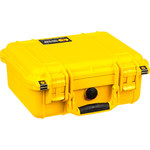 imagen de Pelican 1400 WL/NF Yellow Protective Hard Case, Polypropylene, No Foam Padding, 13.37 in x 11.62 in - 14007