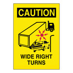 imagen de Brady B-946 Vinilo Rectángulo Letrero de anuncio para camión Amarillo - 10 pulg. Ancho x 14 pulg. Altura - Autoadhesivo - 63204