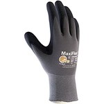 imagen de PIP MaxiFlex Ultimate 34-874T Grey/Black X-Small Nylon Work Gloves - Nitrile/Nitrile Foam Palm & Fingers Coating - 7.7 in Length - 34-874T/XS