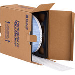 imagen de Brady Permasleeve PS-250-2-WT Funda de impresora troquelada - 2 pulg. x 0.439 pulg. - Blanco - B-342
