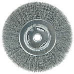 imagen de Weiler Vortec Pro 06655 Wheel Brush - 7 in Dia - Crimped Steel Bristle
