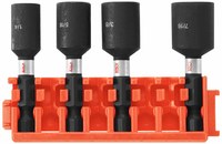 imagen de Bosch Impact Tough Hexagonal Puntas de tuerca CCSNSV17804 - 1 pulg. Longitud - Óxido Negro acabado - 49558