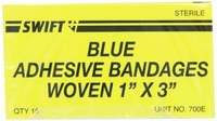 imagen de North Blue Rectangular Fabric Bandage - 1 in Width - 3 in Length - 35-700E