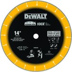 imagen de DEWALT Borde de diamante Hoja de sierra de corte - diámetro de 14 pulg. - espesor de 3/32 pulg. - DW8500