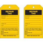 imagen de Brady 86496 Negro sobre amarillo Poliéster/papel Etiqueta de mantenimiento - Ancho 4 pulg. - Altura 7 pulg. - B-837