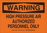 imagen de Brady B-555 Aluminio Rectángulo Letrero de material peligroso Naranja - 10 pulg. Ancho x 7 pulg. Altura - 126612